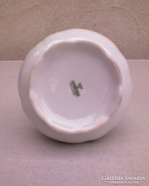 Mitterteich green rose porcelain sugar bowl