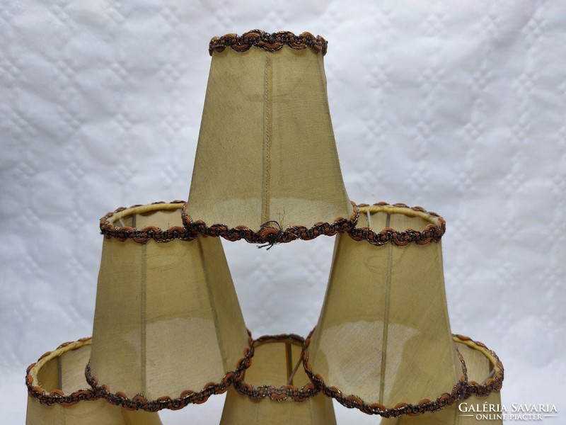6 old small lampshades