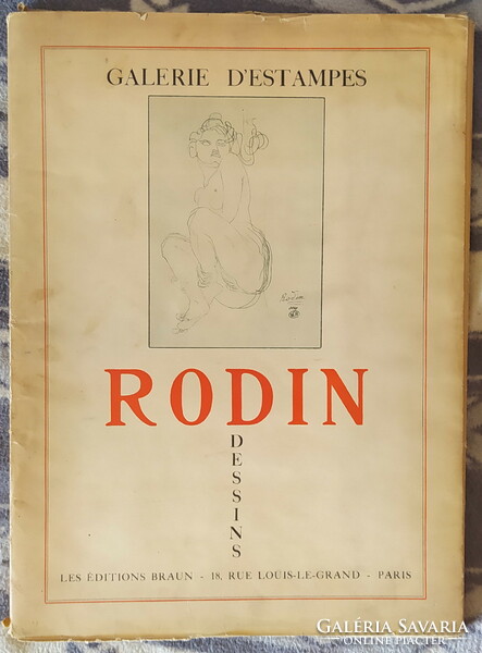 Rodin 1933. 1. Edition 30 pcs. Female nude in sketch folder