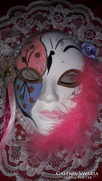 Fairytale Venice - carnival porcelain mask - wall decoration 19 x 16 cm according to the pictures 8.