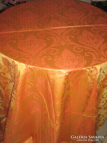 Csodaszép vintage barokk mintás hatalmas filigrán selyem terítő