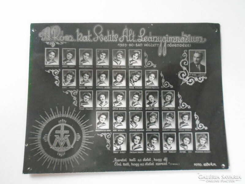 S0701.1 Graduating students of Svetits Girls' High School in Debrecen 1959-60 small photo