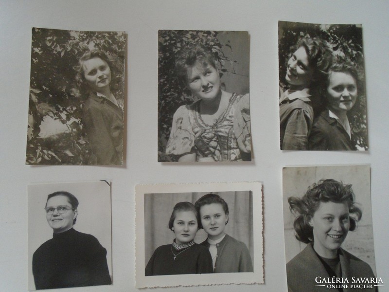 S0701.8 Pupils of Svetits Girls' High School in Debrecen 1959k 6 small photos