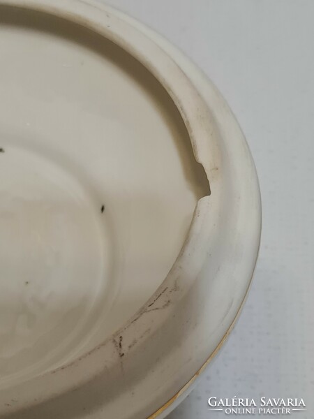 Aquincumi "Kecskemét" látképes porcelán bonbonier (2771)