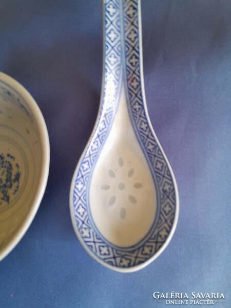 Chinese plate with spoon