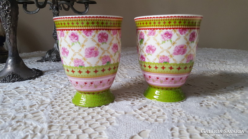2 pcs. Wonderful, pink nana porcelain mug