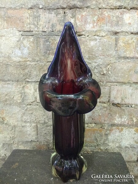 Beautiful vintage glass vase by jan beranek