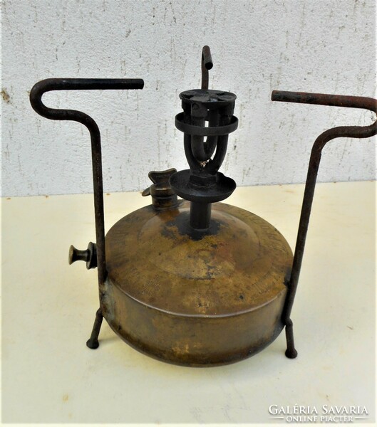 Old phoebus spirit brass pressure cooker (camp, military officer)