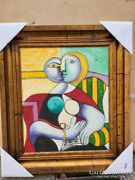 Picasso után , olaj-vászon festmény