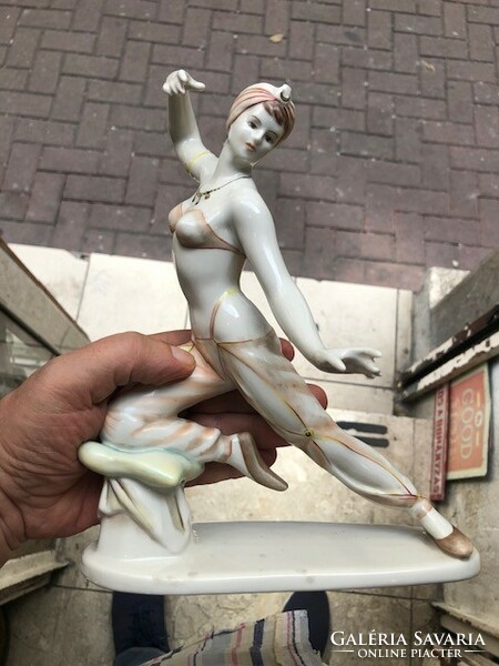 Hollóháza porcelain seraj dancer figure is a rarity