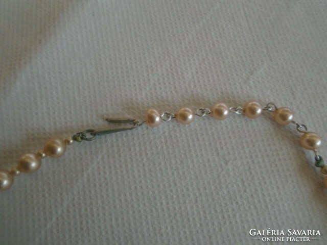 Antik nyaklánc collier egyedi kuriózum ritkaság ez a formavilág 44,5 gramm  35,5 cm