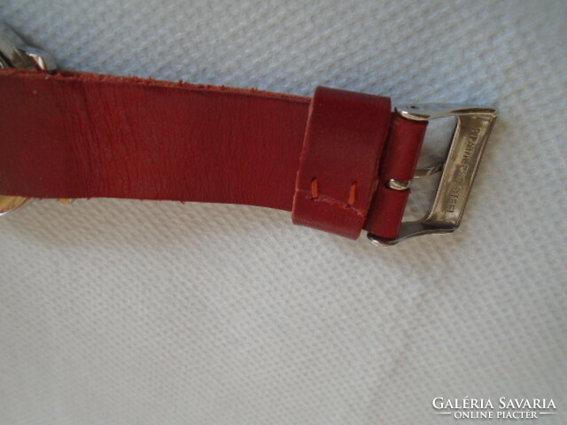 Original Scandinavian unixes wrist watch with genuine leather strap, rare, beautiful, clean piece, top quality Japanese work