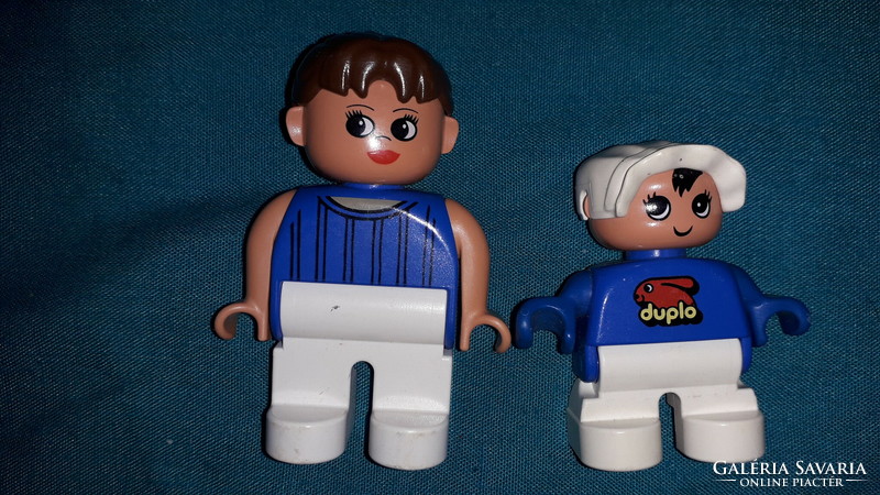 Lego® duplo toy figures teenage girl and her little brother 2 in one according to the pictures