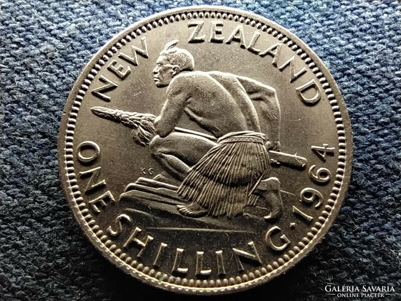 Új-Zéland II. Erzsébet 1 shilling 1964 (id66439)