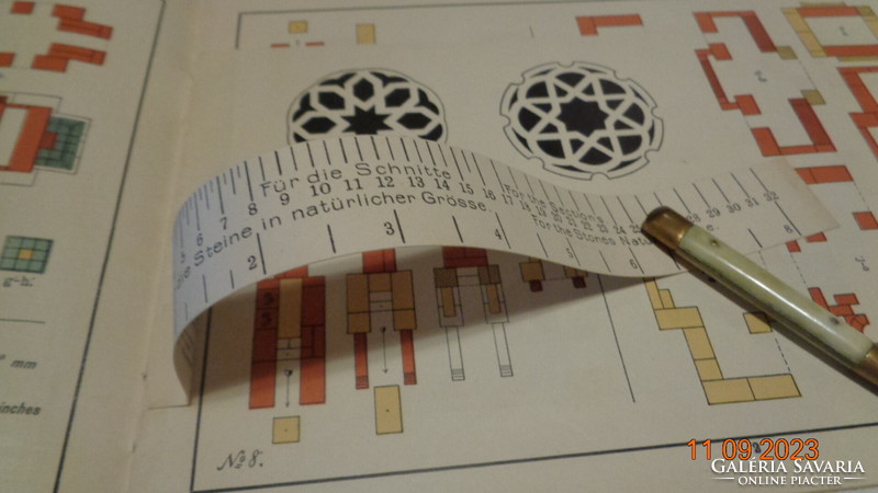Richters  Bauvorlagen  , A kis építész segéd könyve  múlt század eleji  modell játék  katalógus