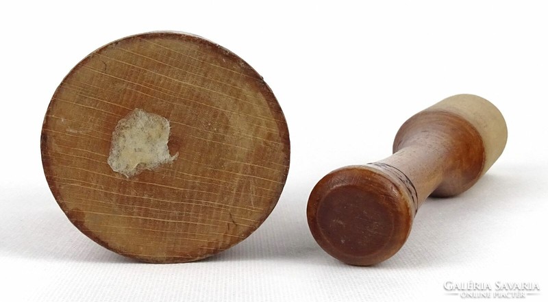 1O487 retro wooden mortar and pestle