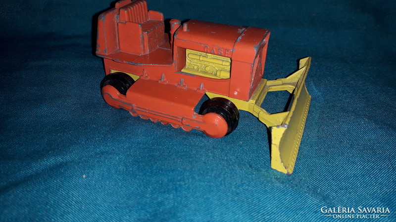 Original English lesney-matchbox-king size k-17 case tractor - push-blade metal small car according to the pictures