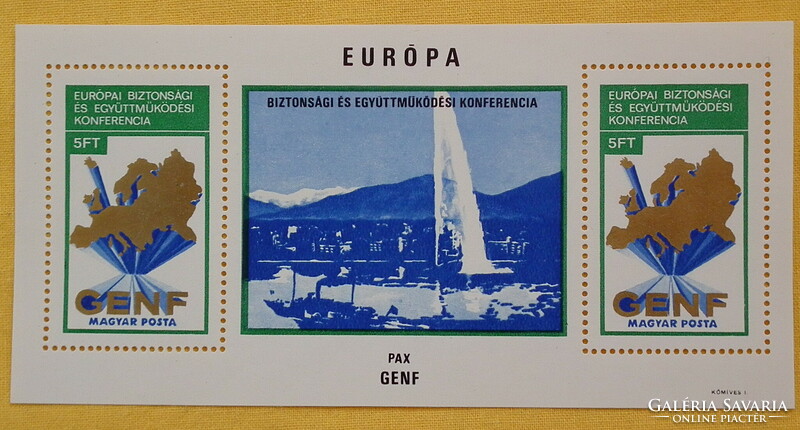 1974. European Security and Cooperation Conference (ii.) Geneva - block** (500ft)