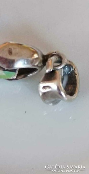 Crystal silver pendant