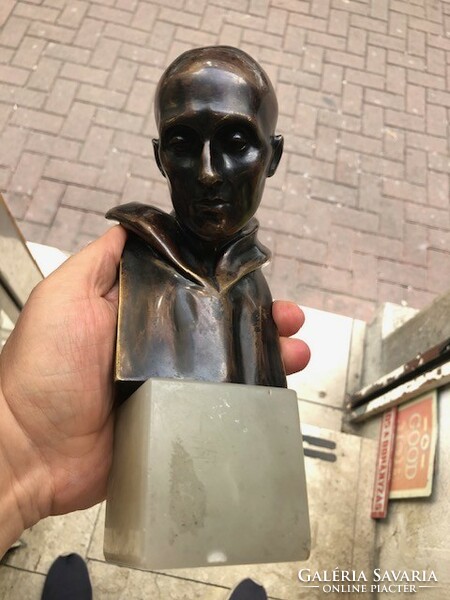 Art deco bronze bust, marked, height 24 cm.