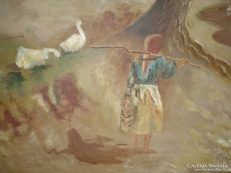 KLASSZIKUS Festmény , Olaj . 50 cm x 70 cm .