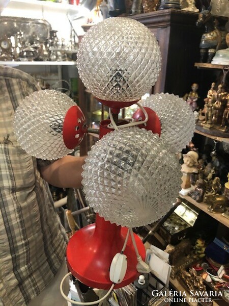 Vintage space age table lamp with glass balls, 60 cm