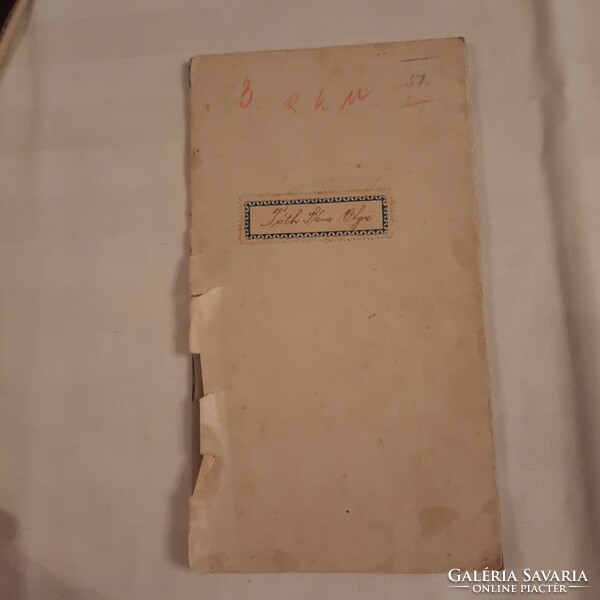 Népiskolai értesítő könyvecske   nyomtatta a  KALÁSZ KÖNYVKIADÓ R.-T. kiállítva 1937. évben