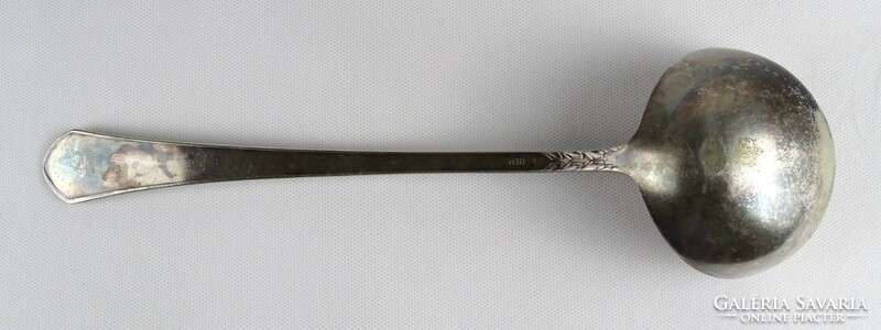 1O419 antique silver-plated large decorative ladle 31 cm