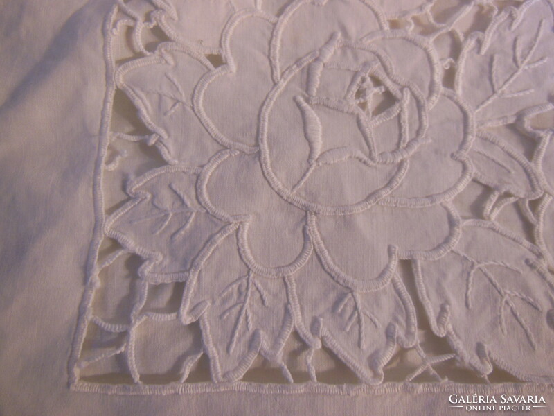 Cushion cover - 48 x 39 cm - riselt - handmade - old - Austrian - flawless
