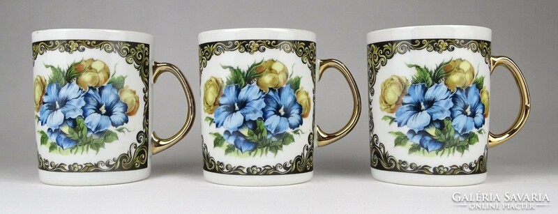 Marked 1O523 Polish jarolina porcelain cup mug 3 pieces