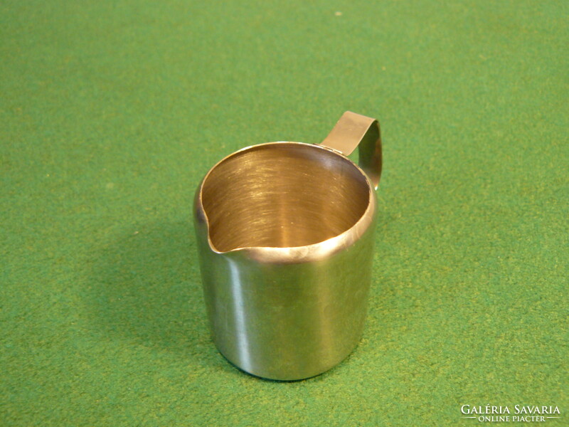 Stainless metal cream jug