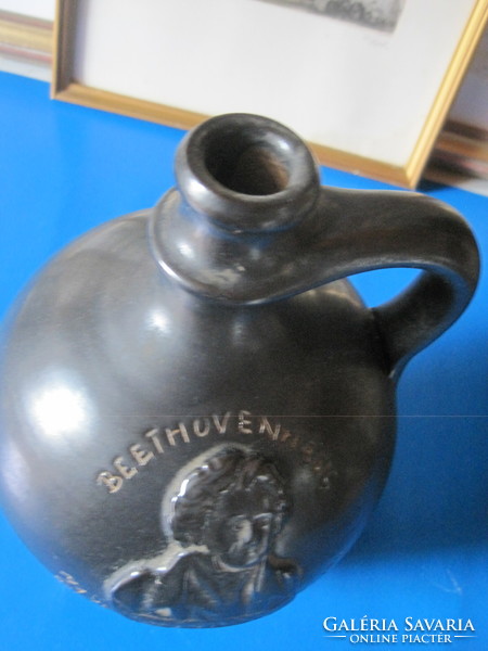 Metallic glazed ceramic pitcher! 3.