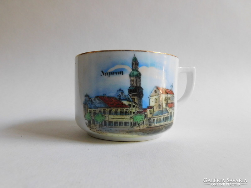 Drasche teáscsésze városképpel - Sopron