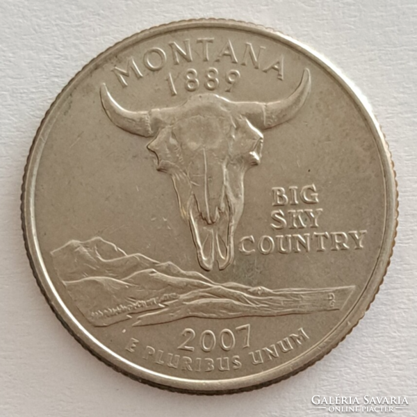2007  Montana emlék USA negyed dollár " Szövetségi Államok" sorozat (482)