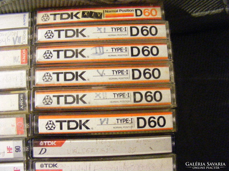 57 audio tape cassettes tdk maxell toshiba agfa basf eurostar