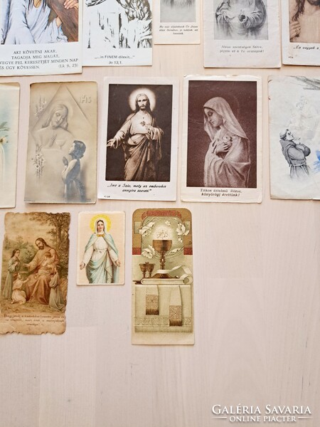 26 darab szentkép, imakép imakönyvbe 1918-tól a 80-as évekig, egyben