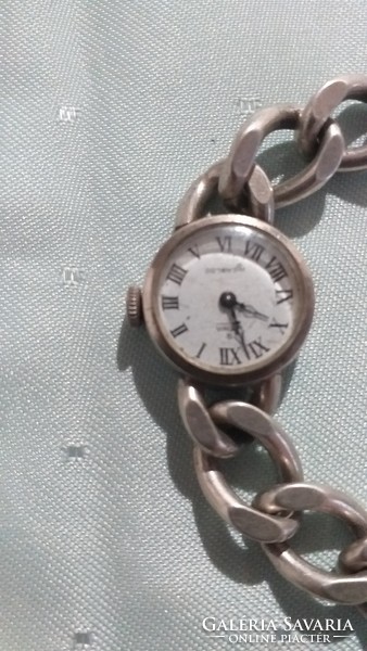 Silver stowa watch bracelet