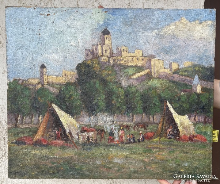 Unknown Hungarian painter: castle, 1920s