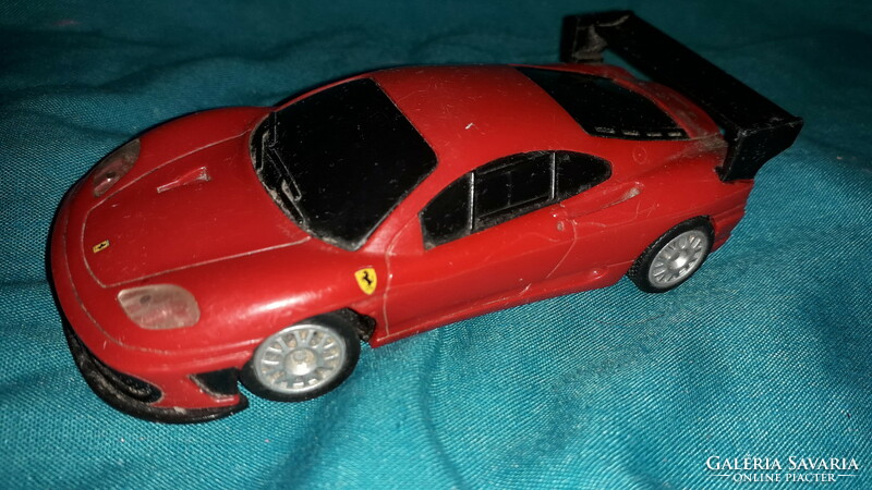 Retro shell v-power ferrari 360 gtc - pull-back rubber engine toy model car according to the pictures