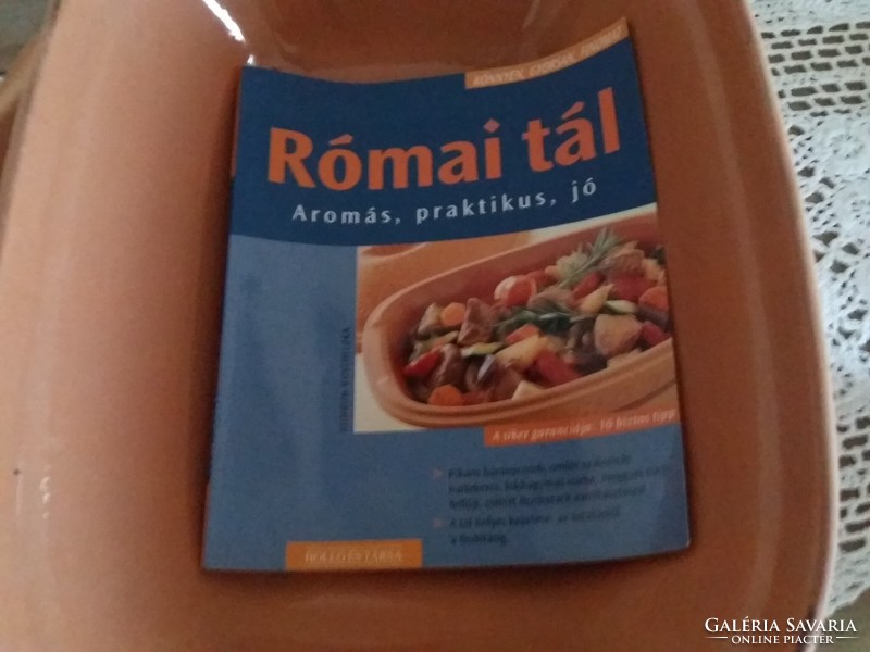Római tál+szakácskönyv