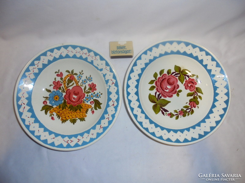Old, floral granite wall plate, plate 