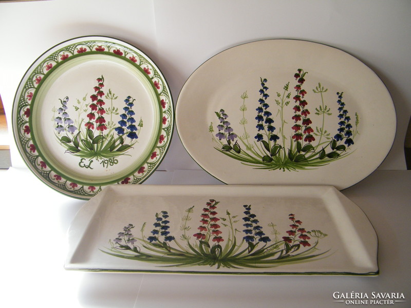 Large, custom-made ceramic serving bowls 3 pcs