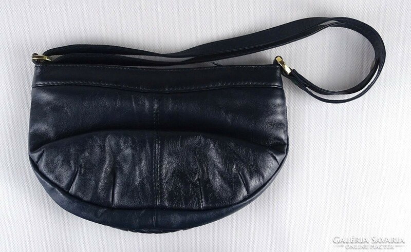 1O764 dark blue Uruguayan women's leather bag handbag
