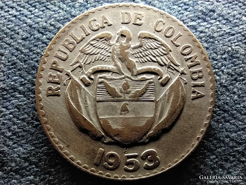 Colombia .300 Silver 20 centavos 1953 b (id66271)