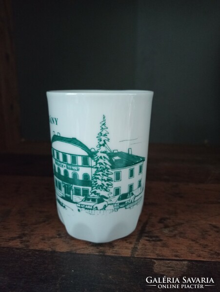 Zsolnay porcelán pohár Harkány