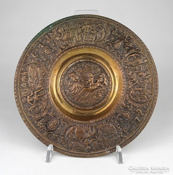 1O526 Reneszánsz falitál bronz COPIE másolata 19 cm