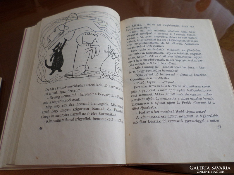 Ágnes Bálint tailcoat with the drawings of György Várna, a terror of cats, 1973