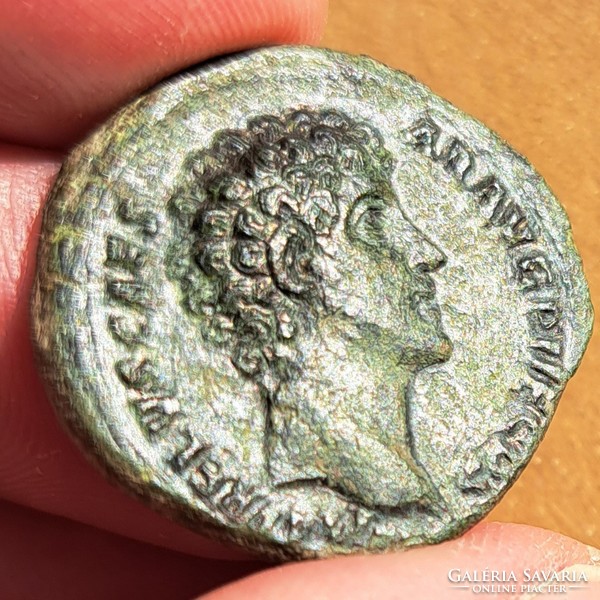 MARCUS AURELIUS (161-180) As, PIETAS, Római Birodalom