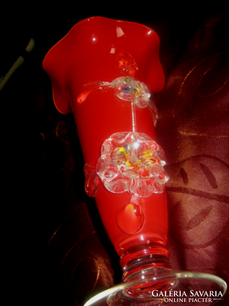 Graceful plastic multi-layer glass vase