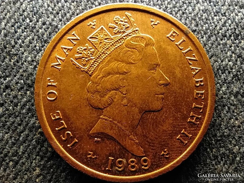 Man-sziget II. Erzsébet 2 penny 1989 PM (id60657)